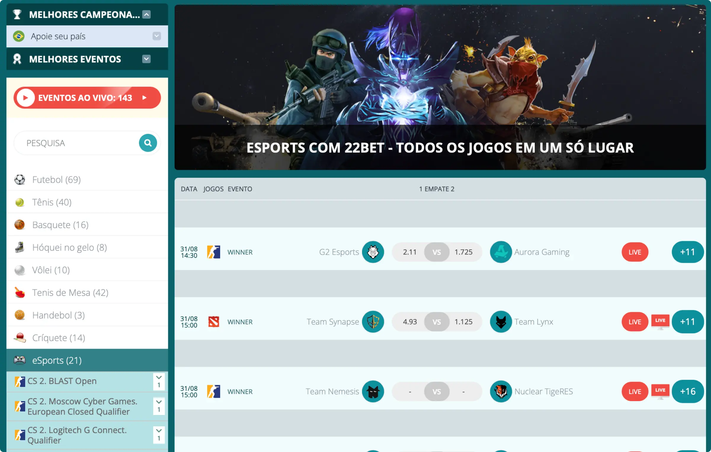 22Bet Plataforma de apostas